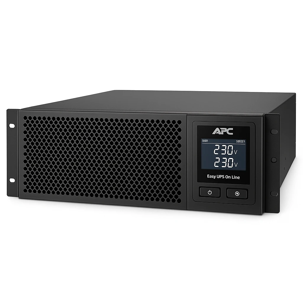APC Easy UPS On-Line SRVL - UPS (montaje en bastidor) - CA 230 V - 900 vatios - 1000 VA - USB, RS-232, RJ-45, RJ-11 - conectores de salida: 6 - 4U - 19" - negro