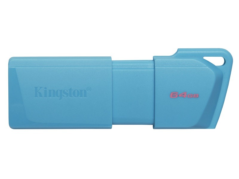 Kingston - USB flash drive - 64 GB - USB 3.2 Gen 1 - NEON Aqua Blue