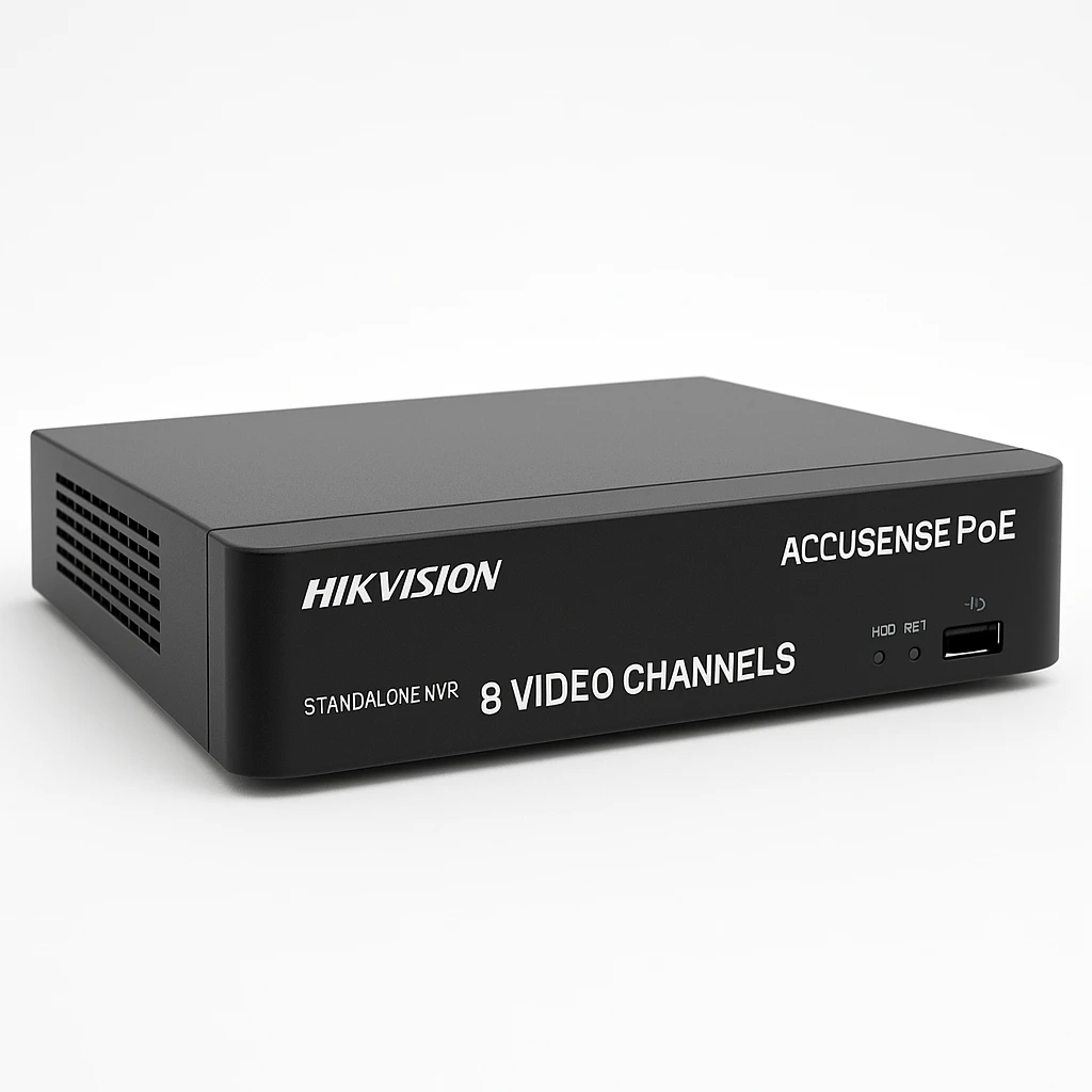 Hikvision - Standalone NVR - 8 Video Channels - Accusense PoE