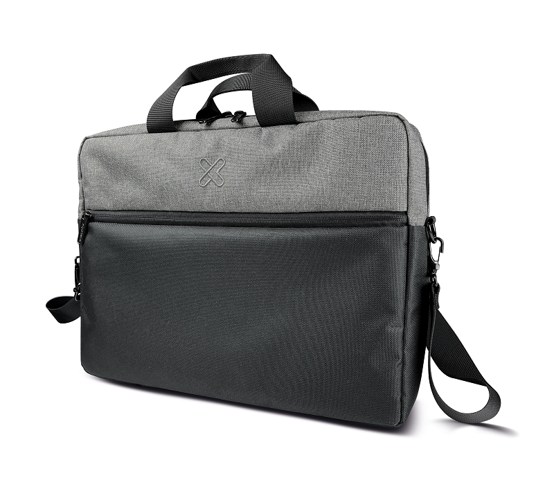 Klip Xtreme - Notebook carrying case - 15.6" - 100% polyester - Black and gray - KNC-041