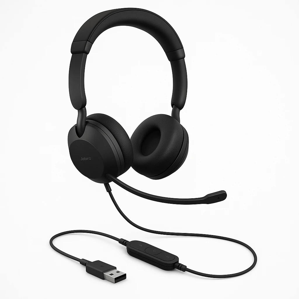 Jabra Evolve2 40 SE UC Stereo - Auricular - en oreja - cableado - USB-A - aislamiento de ruido - optimizado para UC
