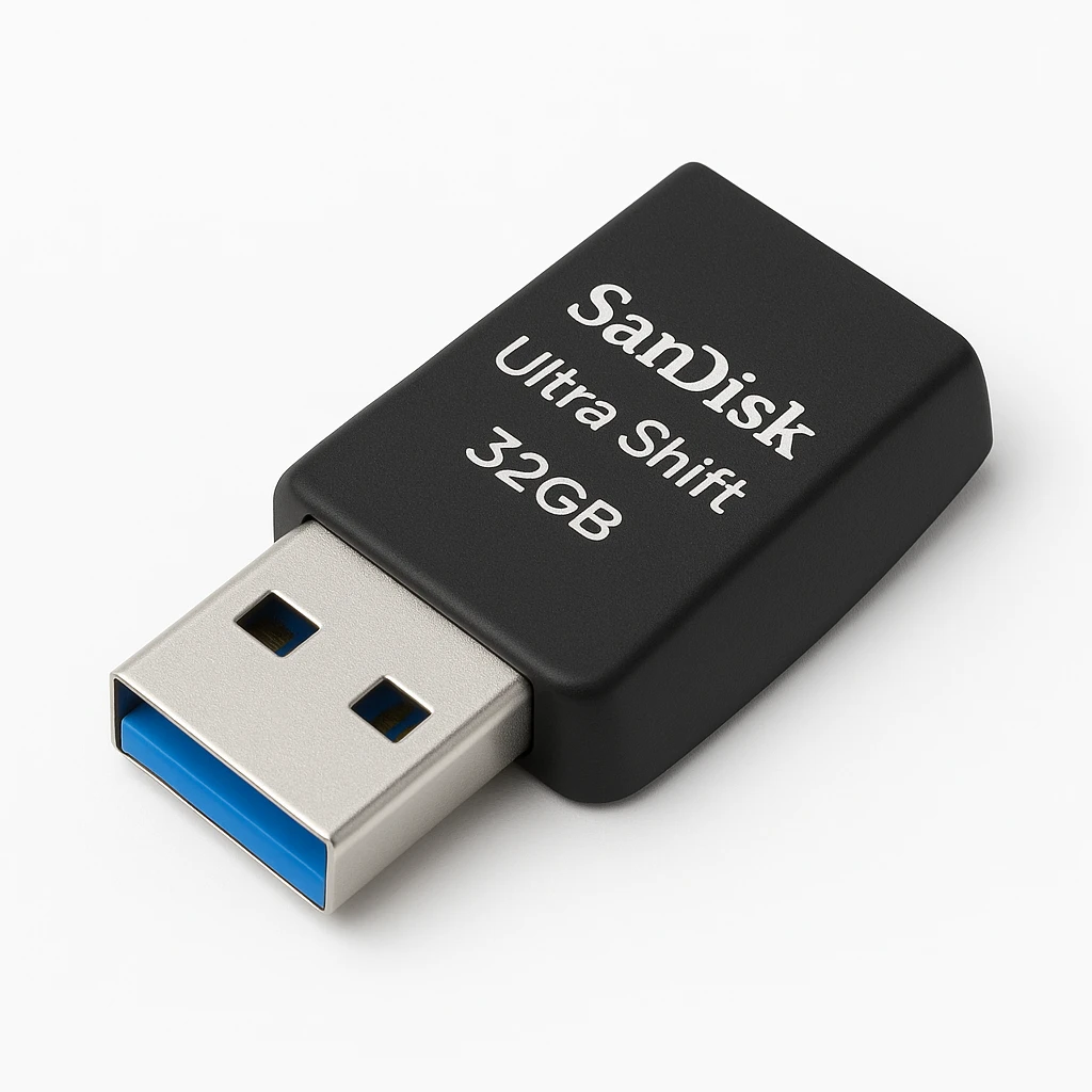 SanDisk Ultra Shift - Unidad flash USB - 32 GB - USB 3.2 Gen 1 - onagra