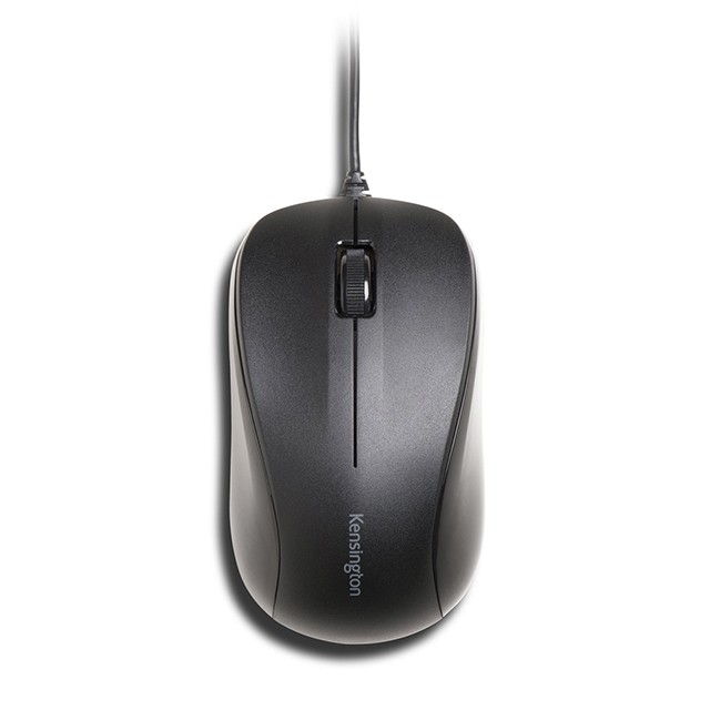 Kensington Mouse for Life - Ratón - óptico - 3 botones - cableado - USB - negro