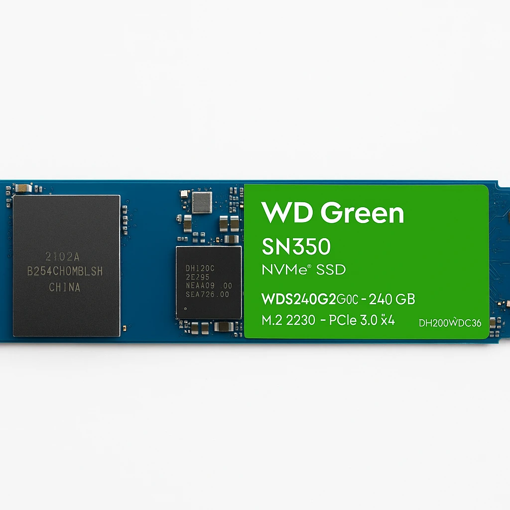 WD Green SN350 NVMe SSD WDS240G2G0C - SSD - 240 GB - interno - M.2 2280 - PCIe 3.0 x4 (NVMe)