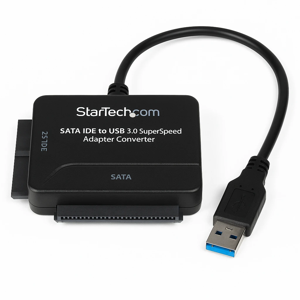 StarTech.com Adaptador Convertidor SATA IDE 2,5 3,5 a USB 3.0 Super Speed para Disco Duro HDD - Serial ATA USB A - Controlador de almacenamiento - ATA / SATA - USB 3.0 - negro - para P/N: PEX