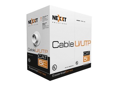 Nexxt Solutions Infrastructure - Bulk cable - UTP - 102 m RJ-45 - Gray - Cat5e 4P 25AWG CMX