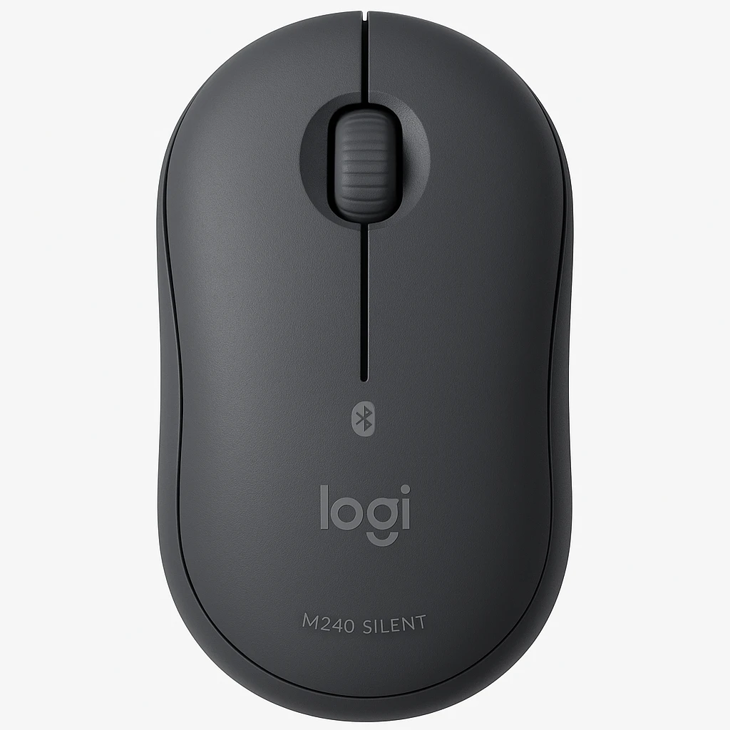 Logitech M240 Silent Bluetooth Mouse, Compact, Portable, Smooth Tracking, Graphite - Ratón - inalámbrico - Bluetooth - grafito