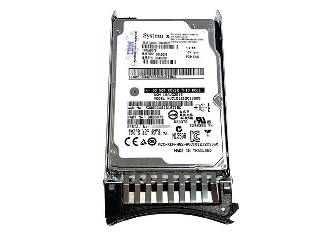 Lenovo Gen2 - Disco duro - 1.2 TB - hot-swap - 2.5" - SAS 6Gb/s - 10000 rpm - para System x3100 M5; x3200 M3; x3300 M4; x35XX M4; x3650 M4 HD; x3690 X5; x36XX M3; x3950 X5