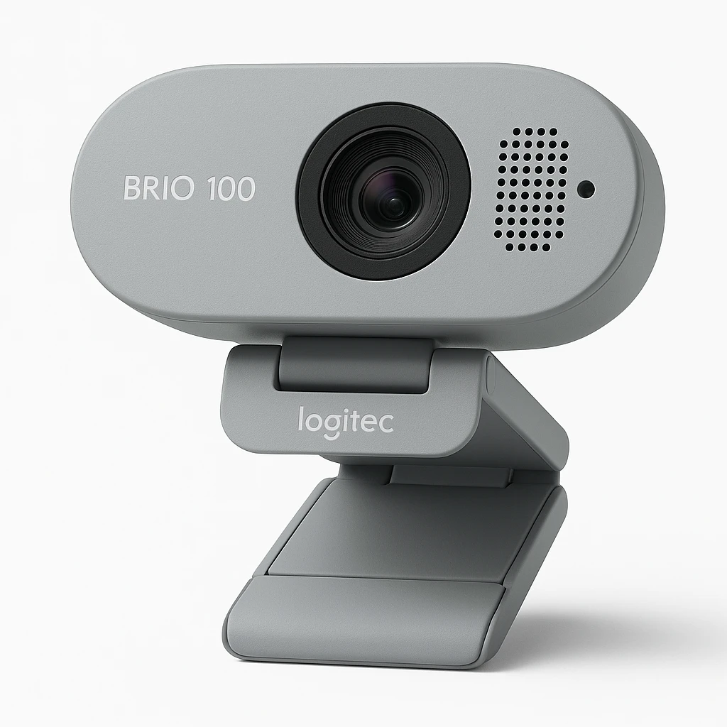 Logitech BRIO 100 - Webcam - color - 2 MP - 1920 x 1080 - 1080p, 720p - audio - USB