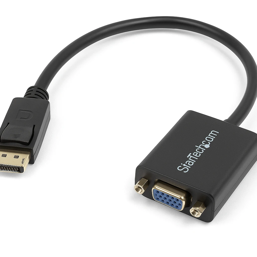 StarTech.com Cable de 1,8m DisplayPort a VGA - Cable Adaptador Activo de DisplayPort a VGA - Vídeo 1080p - Cable de Monitor DP a VGA - Convertidor DP 1.2 a VGA - Conector DP con Pestillo (DP2