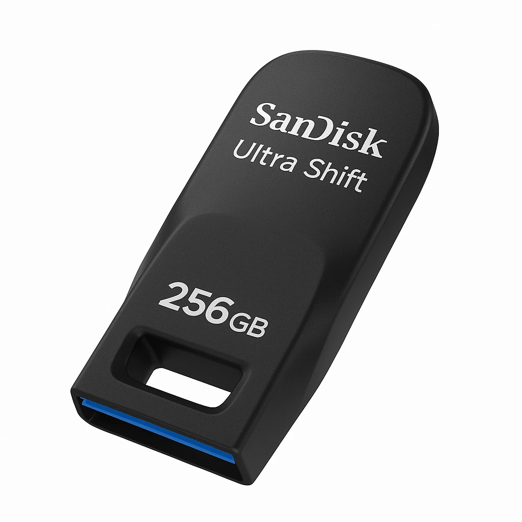 SanDisk Ultra Shift - Unidad flash USB - 256 GB - USB 3.2 Gen 1 - onagra