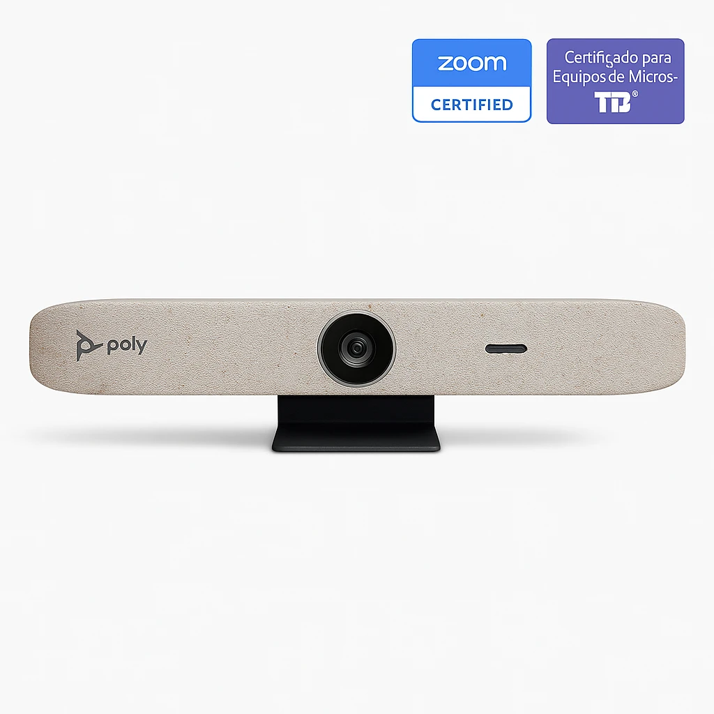 Poly Studio R30 - Barra de vídeo personal - Certificado por Zoom, Certificado para Equipos de Microsoft - arena