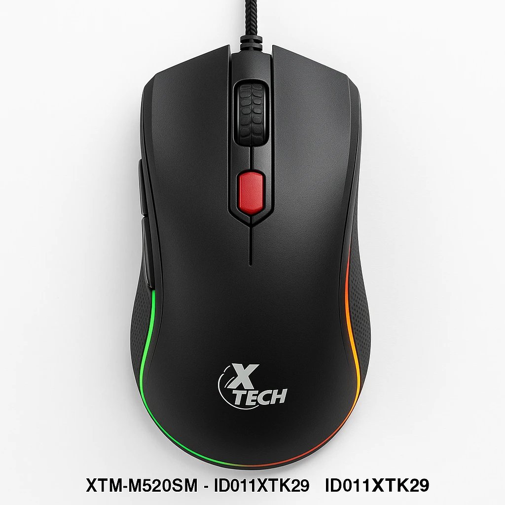Xtech - XTM-M520SM - Mouse - USB - Wired - Gaming