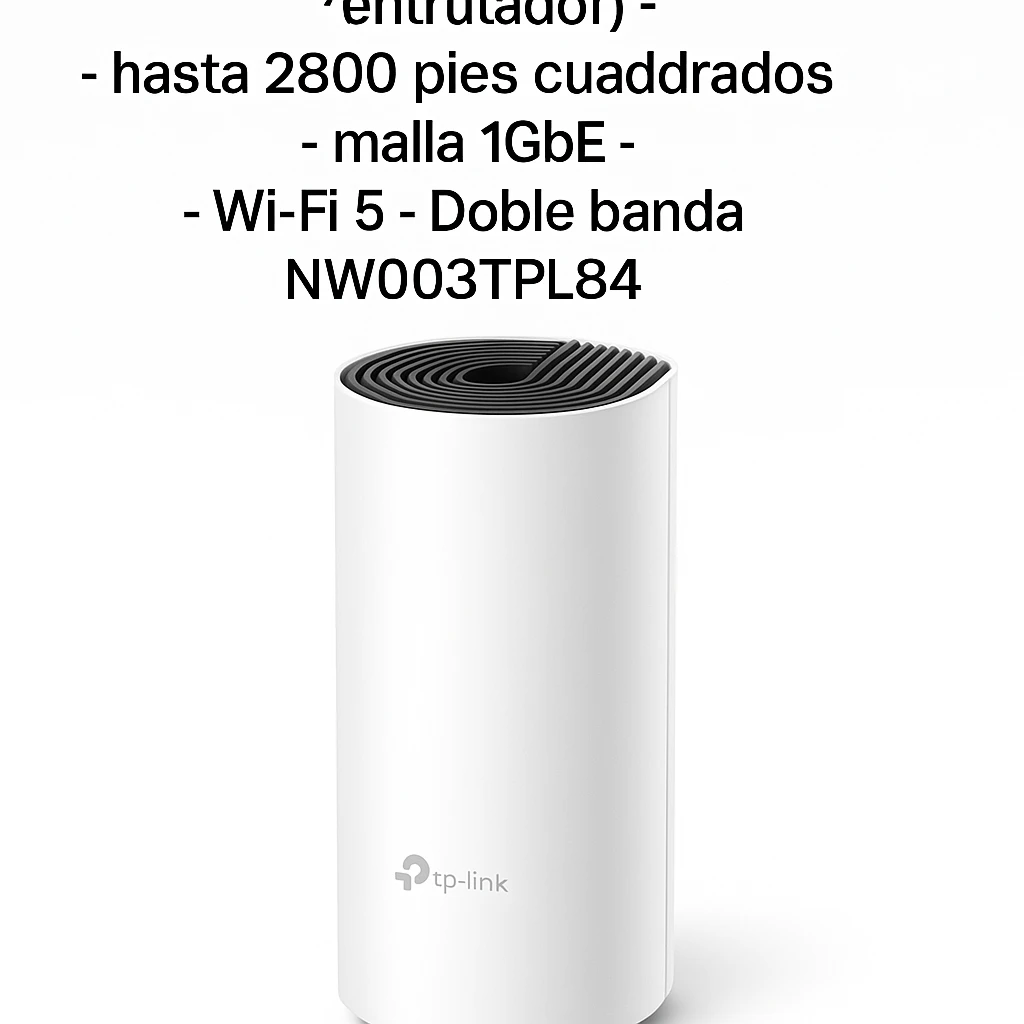 TP-LINK DECO M4 - Sistema Wi-Fi - (enrutador) - hasta 2800 pies cuadrados - malla 1GbE - Wi-Fi 5 - Doble banda