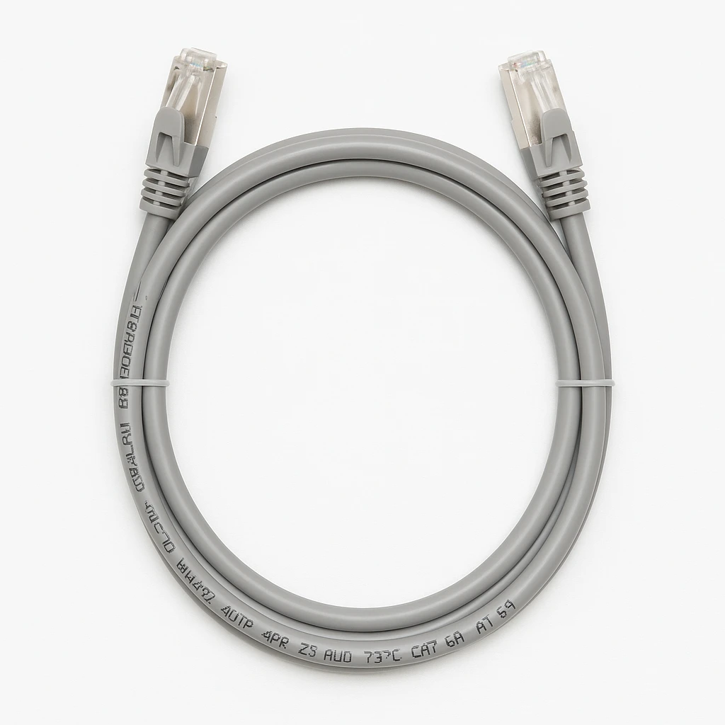 Furukawa GigaLan - Cable de interconexión - RJ-45 (M) a RJ-45 (M) - 2.5 m - par trenzado sin blindar apantallado (F/UTP) - CAT 6a - gris