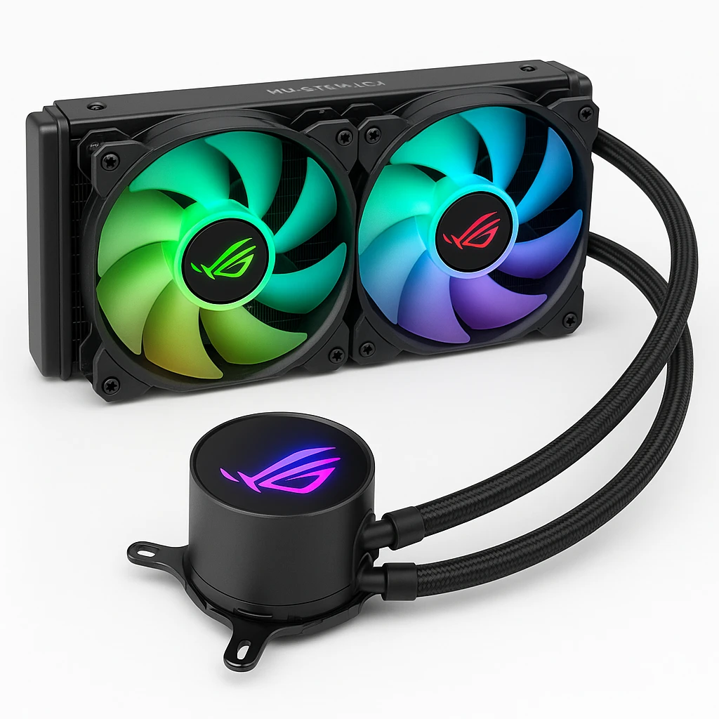 ASUS ROG STRIX LC II 240 ARGB - Sistema de refrigeración líquida del procesador - Tamaño del radiador: 240 mm - (para: LGA1150, LGA1151, LGA1155, LGA1156, LGA1200, LGA1366, LGA2011, LGA2011-3