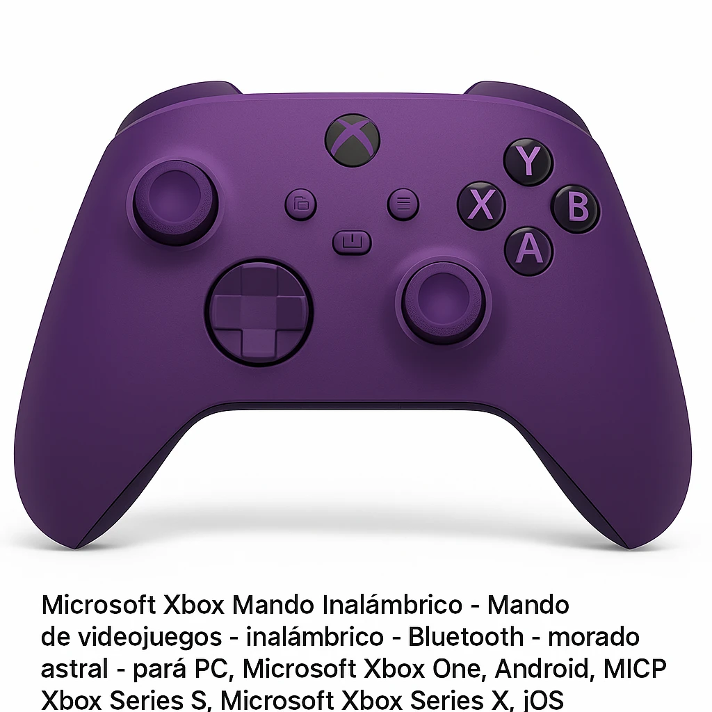Microsoft Xbox Mando Inalámbrico - Mando de videojuegos - inalámbrico - Bluetooth - morado astral - para PC, Microsoft Xbox One, Android, Microsoft Xbox Series S, Microsoft Xbox Series X, iOS