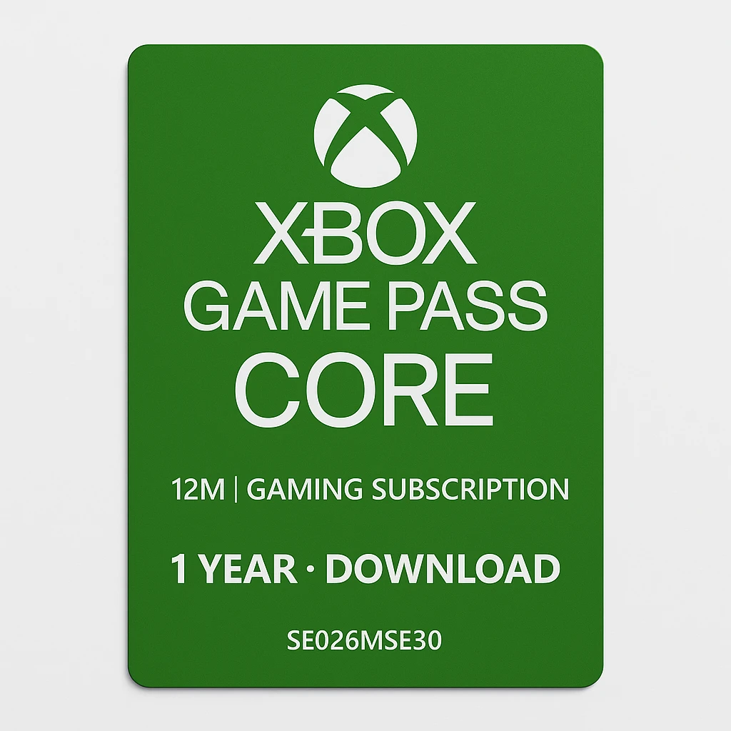 XBOX Game Pass Core 12M - Gaming Suscription - 1 year - Download