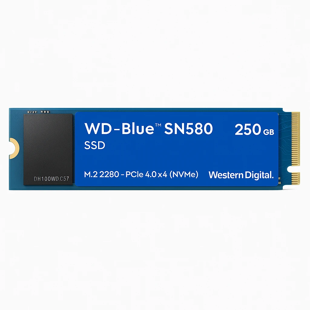 WD Blue SN580 - SSD - 250 GB - interno - M.2 2280 - PCIe 4.0 x4 (NVMe)