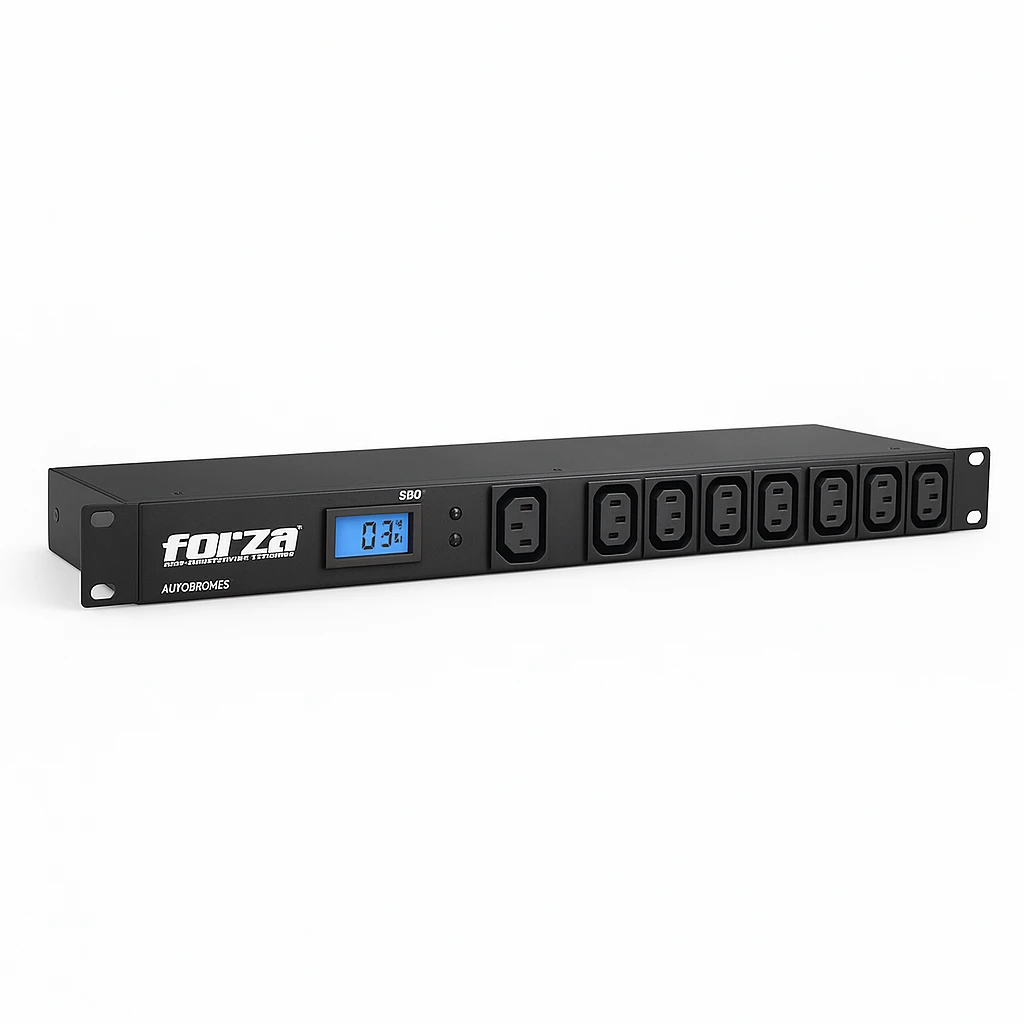 Forza - Power distribution unit - Rack-mountable - AC 200/240 V - 10 Tomas de Corriente - 8-C13 2-C19 1U SPD Metered