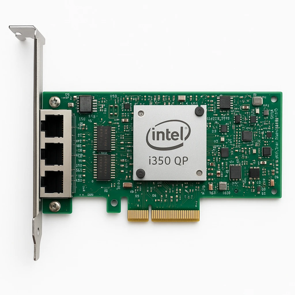 Intel I350 QP - Adaptador de red - PCIe perfil bajo - Gigabit Ethernet x 4 - para PowerEdge C6220, C8220, FC430, FC630, FC830, R320, R420, R520, R620, R720, R820, VRTX