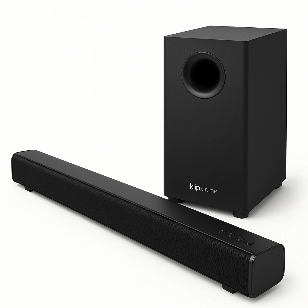 Klip Xtreme KSB-301 - Barra de sonido - Negro - Subwoofer inalámbrico de 2.1 canales y 200 W