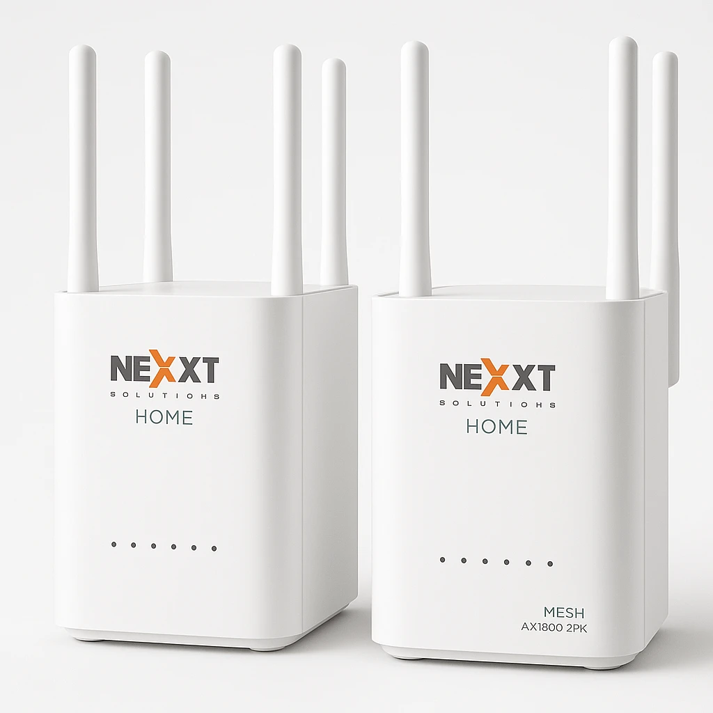Nexxt Solutions Home - Router - Wireless Mesh - 802.11a/b/g/n/ac/ax - Desktop - Mesh routerAX18002pk