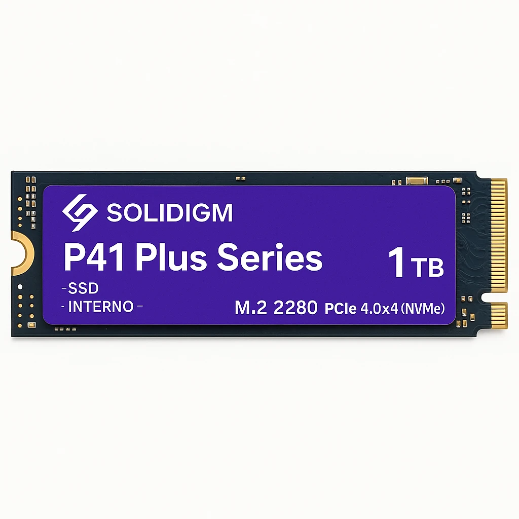 Solidigm P41 Plus Series - SSD - 1 TB - interno - M.2 2280 - PCIe 4.0 x4 (NVMe)