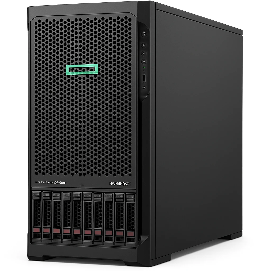 HPE ProLiant ML350 Gen11 Base - Servidor - torre 4U - 2 vías - 1 x Xeon Silver 4410Y / hasta 3.9 GHz - RAM 32 GB - SATA/SAS/NVMe - hot-swap 2.5" bahía(s) - sin disco duro - Gigabit Ethernet -
