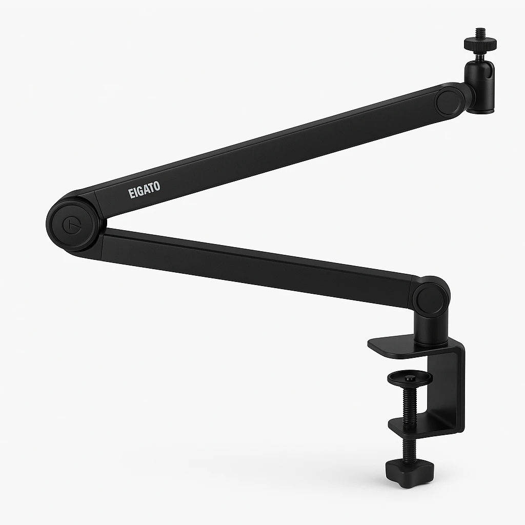 Elgato Wave Mic Arm LP - Kit de montaje (montaje con pinza de sujeción para escritorio, brazo articulado, cabeza de bola 1/4", adaptador de 1/4" a 3/8", adaptador de 1/4" a 5/8") - perfil baj