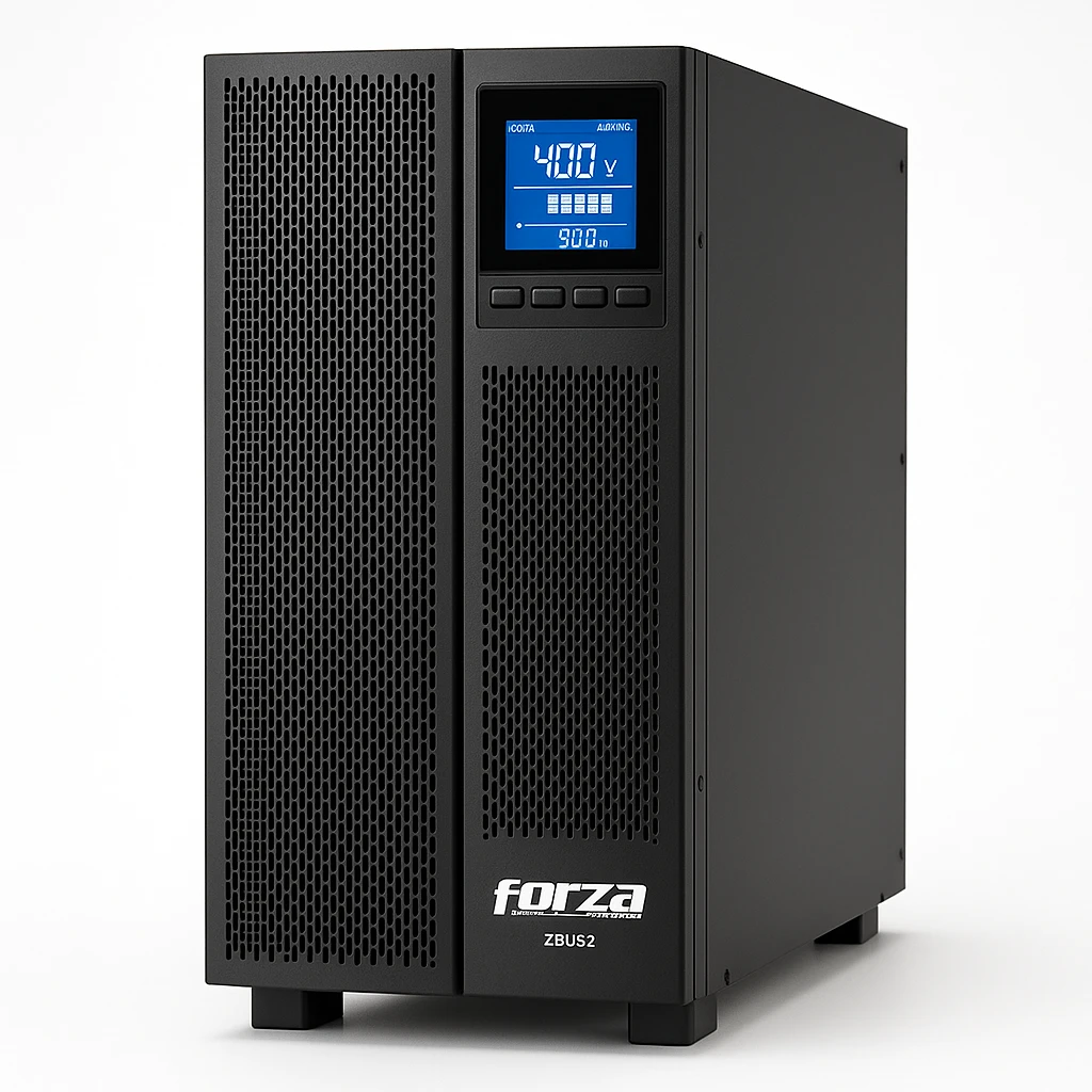 Forza Zeus2 Series 3-Phase Tower - UPS - On-line - 10000 Watt - AC 360/380/400/415 V - PF1 LCD Tower 20-Bat