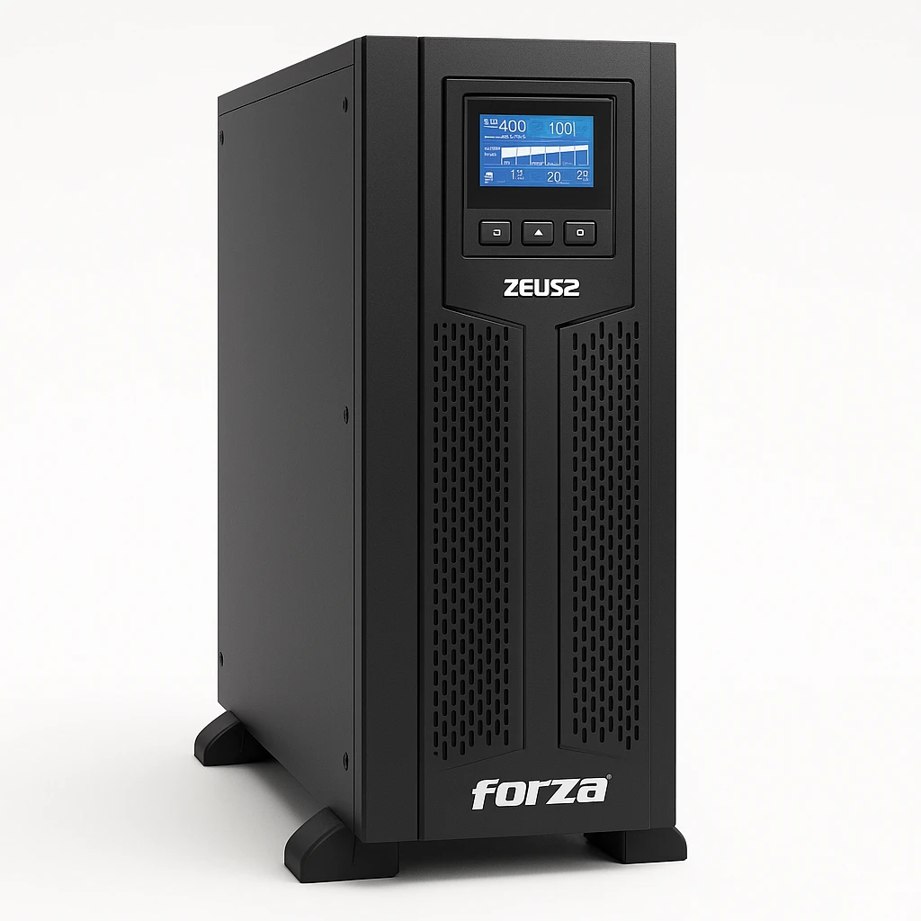Forza Zeus2 Series 3-Phase Tower - UPS - On-line - 15000 Watt - AC 380/400/415 V - PF1 LCD Tower 380/400V 32-Bat