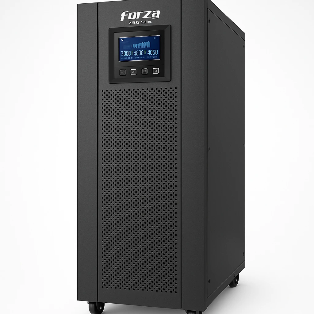 Forza Zeus2 Series 3-Phase Tower - UPS - On-line - 60 kW - 60000 VA - AC 380/400/415 V - PF1 LCD Tower 380/400V No-Bat
