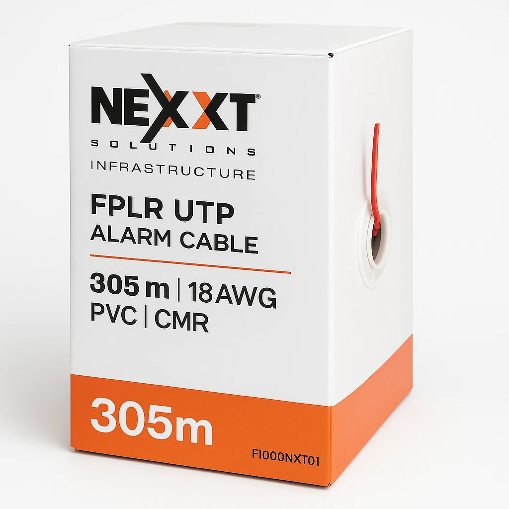 Nexxt Solutions Infrastructure Nexxt Solutions - FPLR UTP - Alarm cable - 305 m - 18AWG PVC CMR 305m RD