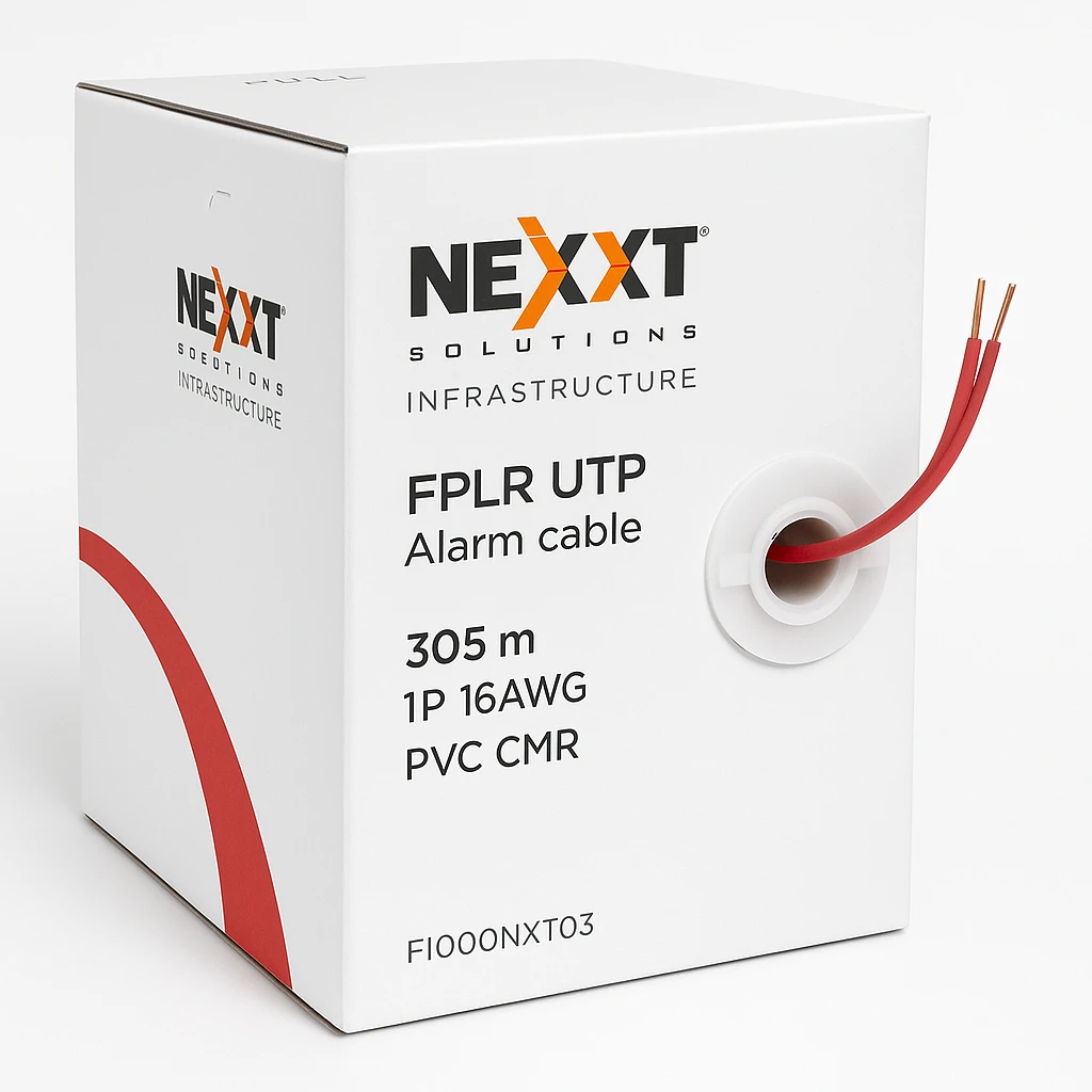Nexxt Solutions Infrastructure Nexxt Solutions - FPLR UTP - Alarm cable - 305 m - 1P 16AWG PVC CMR RD