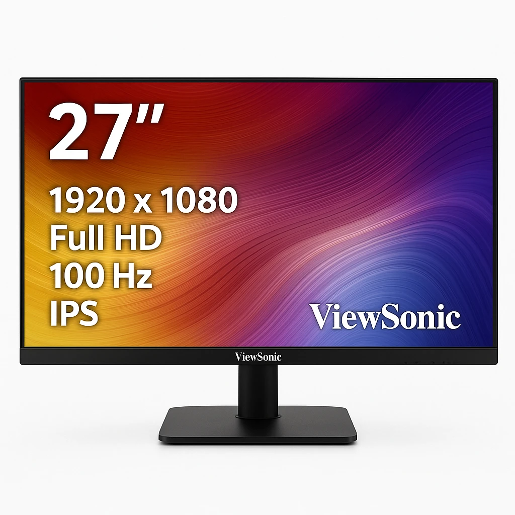 ViewSonic VA2759-SMH - Monitor LED - 27" - 1920 x 1080 Full HD (1080p) @ 100 Hz - IPS - 250 cd/m² - 1000:1 - 7 ms - HDMI, VGA - altavoces