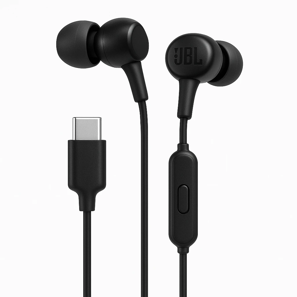 JBL TUNE 310C - Auriculares internos con micro - en oreja - cableado - USB-C - negro