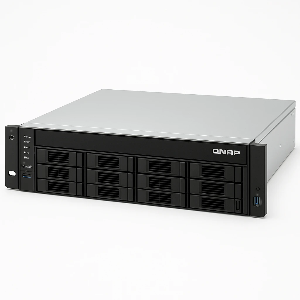 QNAP TS-864eU - Servidor NAS - 8 compartimentos - montaje en bastidor - SATA 6Gb/s - RAID 0, 1, 5, 6, 10, JBOD, 50, 60 - RAM 8 GB - Gigabit Ethernet / 2.5 Gigabit Ethernet - iSCSI soporta - 2