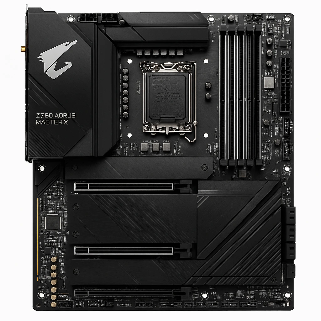 Gigabyte Z790 AORUS MASTER X - 1.0 - placa base - placa ATX extendida - Socket LGA1700 - Z790 Chipset - USB 3.2 Gen 1, USB 3.2 Gen 2, USB-C Gen 2x2, USB-C 3.2 Gen 1 - 10 Gigabit LAN, Bluetoot