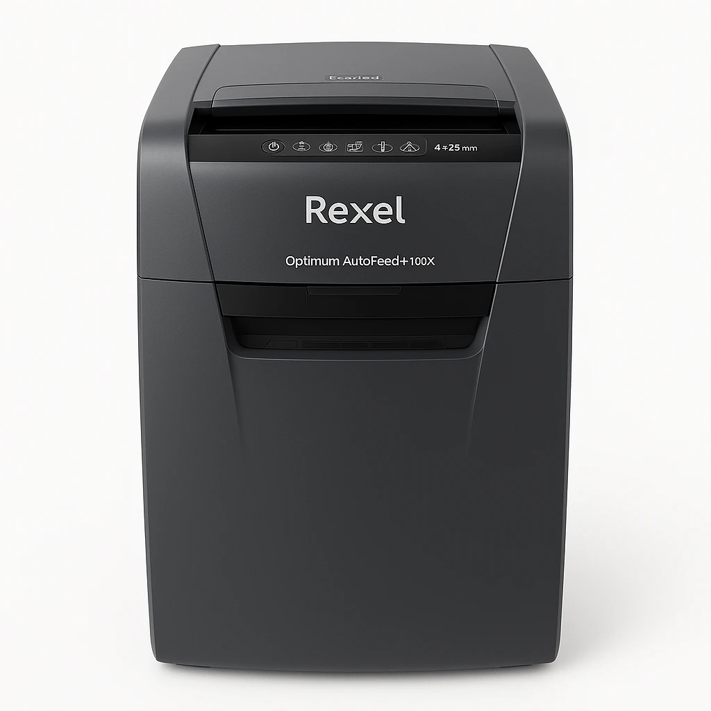 Rexel Optimum AutoFeed+ 100X - Destructora - corte cruzado - 4 x 28 mm - P-4