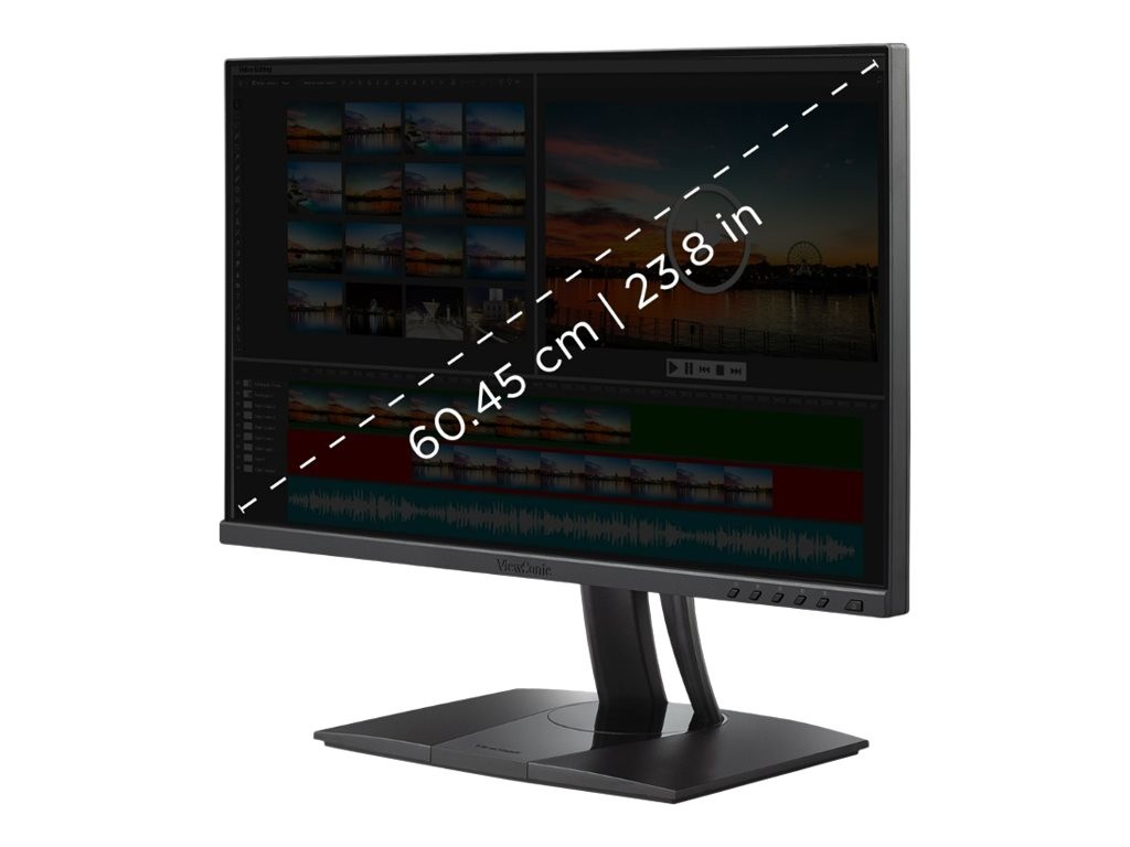 ViewSonic ColorPro VP2456 - Monitor LCD - 24" (23.8" visible) - 1920 x 1080 Full HD (1080p) @ 75 Hz - IPS - HDMI, DisplayPort, USB