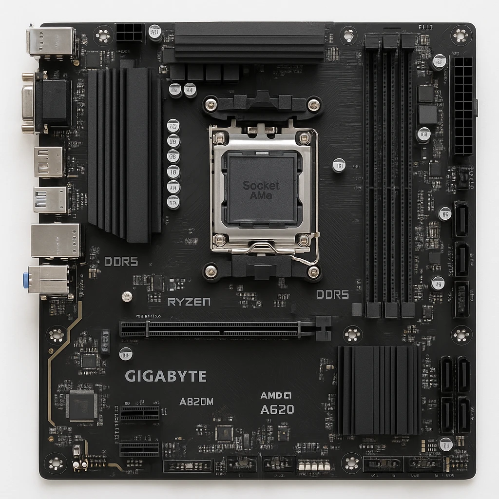 Gigabyte - Motherboard - Micro ATX - Socket AM5 - AMD A620 - para Ryzen 7000 - None