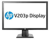 HP v203p - Monitor LED - 19.5" - 1440 x 900 @ 60 Hz - IPS - 250 cd/m² - 1000:1 - 8 ms - VGA - negro