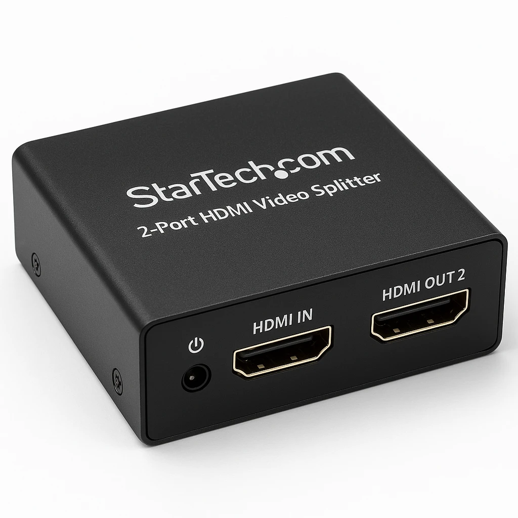 StarTech.com Divisor HDMI de 2 Puertos de Vídeo 4K - Splitter Multiplicador 1x2 HDMI de Aluminio Sólido - 4K @ 30 Hz - Interruptor de vídeo/audio - 2 x HDMI - sobremesa - para P/N: SVA5H2NEUA