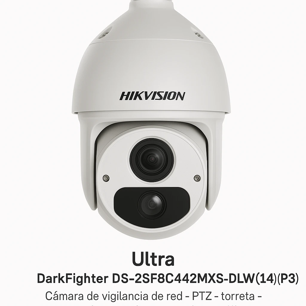 Hikvision Ultra Series DarkFighter DS-2SF8C442MXS-DLW(14F1)(P3) - Cámara de vigilancia de red - PTZ - torreta - resistente al polvo / resistente al agua / antivandalismo - color (Día y noche)