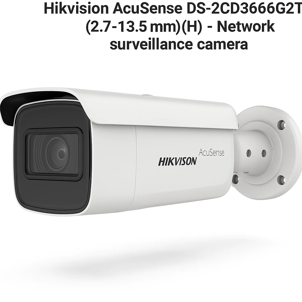 Hikvision AcuSense DS-2CD3666G2T-IZSY(2.7-13.5mm)(H) - Network surveillance camera - Fixed - IR Varifocal Bullet