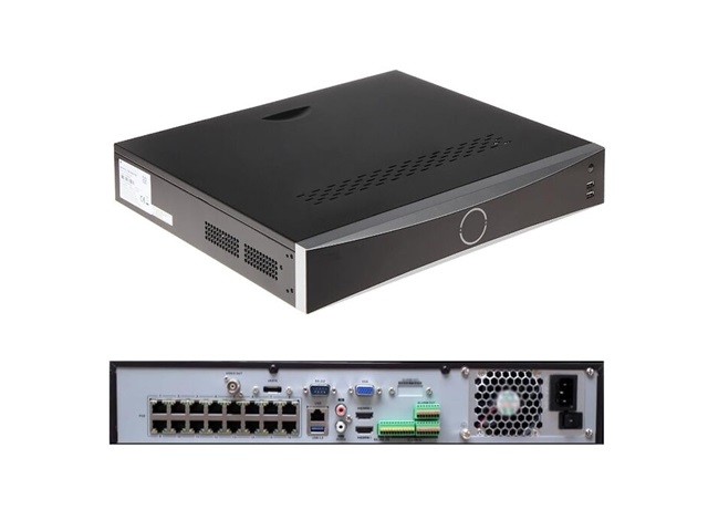 Hikvision - Standalone NVR - 32 Video Channels - Networked - 1.5U 16 PoE 8K DeepinMind