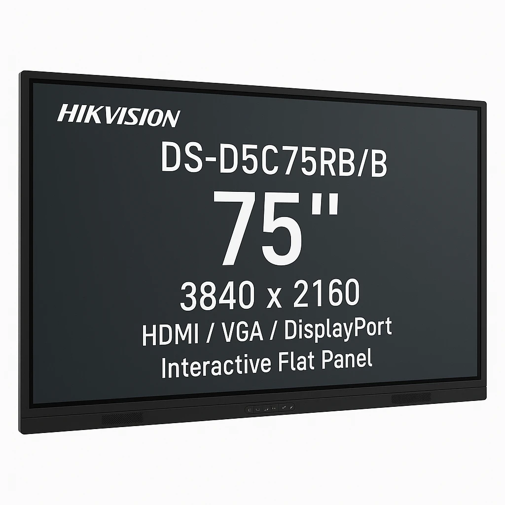 Hikvision DS-D5C75RB/B - 75" - 3840 x 2160 - HDMI / VGA / DisplayPort - Interactive Flat Panel Wext