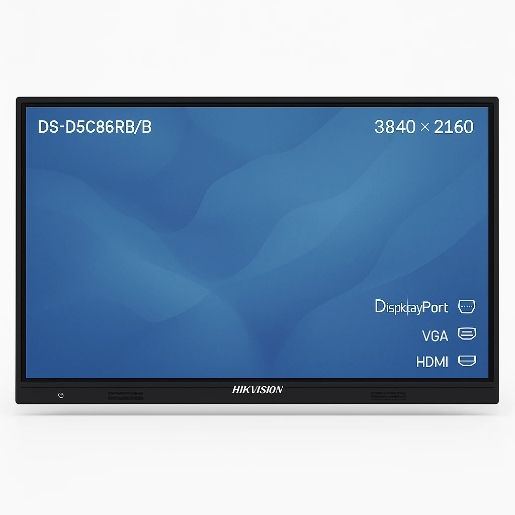 Hikvision DS-D5C86RB/B - 86" - 3840 x 2160 - DisplayPort / VGA / HDMI - Interactive Flat Panel Wext
