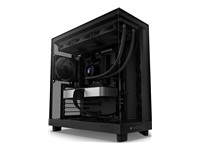 NZXT H series H6 Flow - Mid tower - ATX - panel lateral con ventana (cristal templado) - sin fuente de alimentación - negro mate - USB/Audio